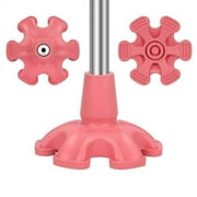 SupreGear Cane Tip, 3/4 inch Self-Standing Rubber Cane Tip, Extreme Six Point Non-Slip Cane Tip,Pink